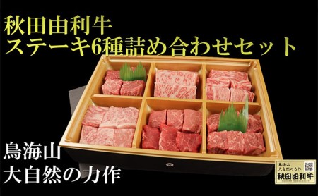 秋田由利牛 ステーキ6種詰め合わせセット