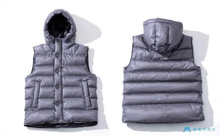 【藤巻百貨店】HOKKAIDO DOWN×CENTENA （グレー S） 北海道ダウンベスト