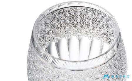 【藤巻百貨店】＜深川硝子工芸＞クリスタル 江戸切子 バルーングラス「透き」 グラス コップ 切子