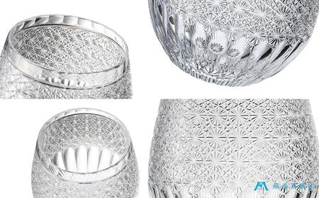 【藤巻百貨店】＜深川硝子工芸＞クリスタル 江戸切子 バルーングラス「透き」 グラス コップ 切子