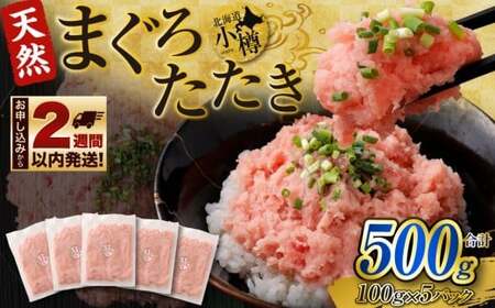 ネギトロ まぐろたたき 合計500g（100g×5パック） まぐろ マグロ 鮪 たたき マグロのタタキ 魚 魚介類 冷凍