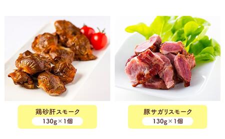 小樽 ベーコン ＋くんせいセットA 全8種 計1.35kg ソーセージ フランク 砂肝 豚トロ