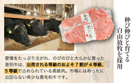 登別牛サーロインステーキ肉とのぼりべつ乳清豚（ホエー）ステーキ肉