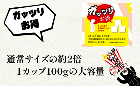 北海道のガッツリ納豆極小粒 100g×3個×10袋(合計30カップ) たれなし 特大カップ 大容量 北海道産 国産 くま納豆