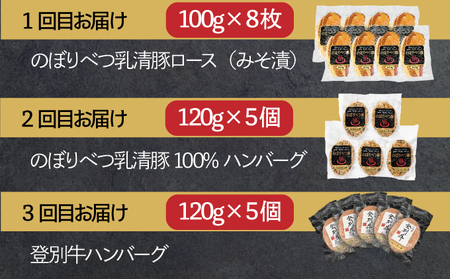 肉のあさひ 人気のお礼の品定期便[3回お届け]