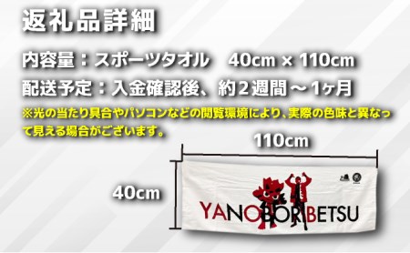 登別市×矢野選手　ふるさと納税限定コラボタオル