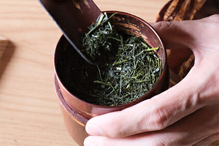 角館樺細工《樺細工 八柳》茶さじ 螺鈿模様