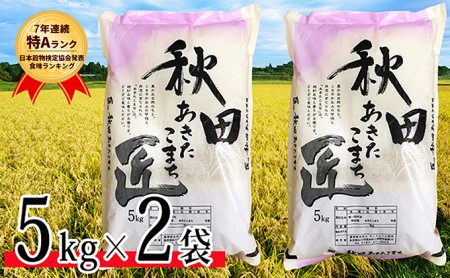 【農家直送 7年連続「特A」ランク 秋田県 仙北市産米】令和元年産 あきたこまち 5kg×2袋(合計:10kg)2020年2月から発送開始