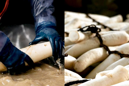 《予約受付》1月下旬～3月下旬に発送 いぶりがっこ スライス 150g×2袋 株式会社がっこ クロネコゆうパケット