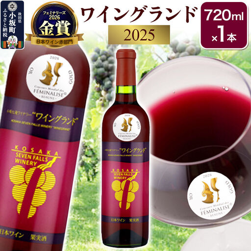 小坂七滝ワイナリー ワイングランド 720ml×1本