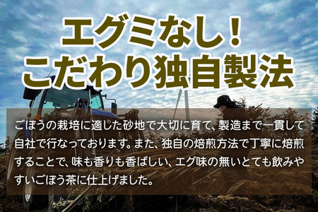 秋田県三種町産 ごぼう茶 ティーパックタイプ （1.5g×15包）×3袋 ゆうパケット
