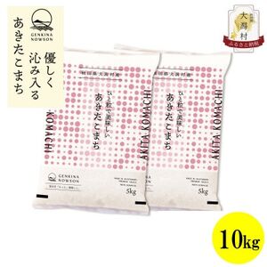 【毎月定期便】秋田県産あきたこまち白米10kg(5kg×2)全6回【配送不可地域：離島・沖縄県】【4072905】