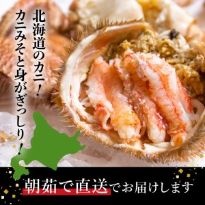 【配達地域限定】『冷蔵』朝茹で直送毛ガニ400g前後×2杯【52001004】