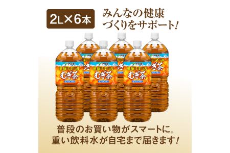 『定期便：全5回』健康ミネラルむぎ茶2L×6本【500010】