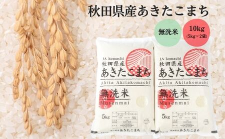 無洗米 秋田県産 あきたこまち 10kg (5kg×2袋) 令和6年産