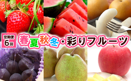 【定期便6回】春夏秋冬・彩りフルーツ 【令和8年産先行予約】FU23-796 くだもの 果物 フルーツ 山形 山形県 山形市 2026年産