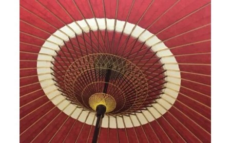 古内和傘店 蛇の目傘 (赤) (全長75直径110cm) FY98-365