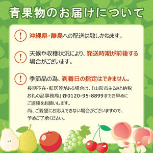 【定期便4回】山形のフルーツを食べ尽くし！厳選フルーツ定期便D 【令和7年産先行予約】FS24-801