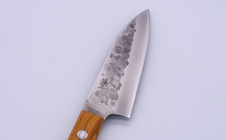 山形打刃物 小さな包丁 刃渡り 90mm レザーシース(ケース)付き FY25-251