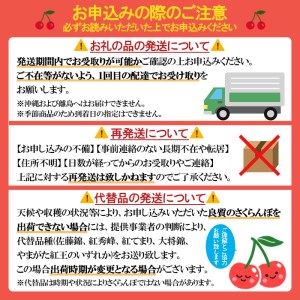 さくらんぼ 紅秀峰 厳選 2L~3L 1kg入り1箱 【令和6年産先行予約】FU20-122