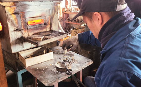 【飛庄】両刃芽切鋏 200mm 金止め FY22-382