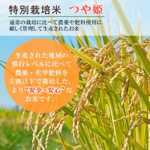 【定期便6回】 令和7年産 プレミアムつや姫(特別栽培米) 5kg×6ヶ月(計30kg) FZ22-809