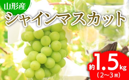 Fs18 5 令和4年産先行予約 山形産 シャインマスカット 約1 5kg 2 ３房 秀 山形県山形市 ふるさと納税サイト ふるなび