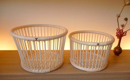 籘バスケット maru [L] FZ25-974