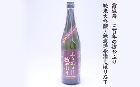 【期間限定】やまがたの新酒・無濾過原酒『純米大吟醸と純米酒』三百年の掟やぶり飲みくらべ3 (720ml×2本セット) FZ23-949