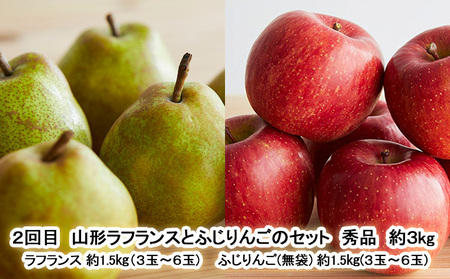 【定期便2回】山形 Juicyフルーツ 秋冬便 【令和8年産先行予約】FU23-925 くだもの 果物 フルーツ 山形 山形県 山形市 2026年産