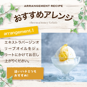 羊乳 チーズ と はちみつ の ジェラート 6個 ( 1個 120ml ) 羊乳チーズ はちみつ イタリア産 ペコリーノロマーノ
