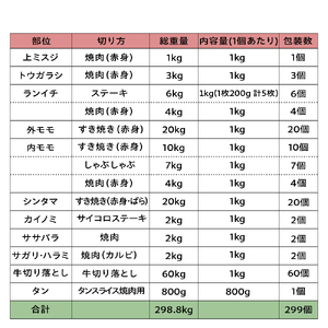 【 A5等級 】 米沢牛 一頭分 約 300kg 20部位 一頭食べつくし ブランド牛 〔 冷凍配送 〕 米沢市肥育