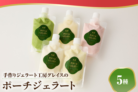 ポーチジェラート〔5種詰合せ〕ジェラート アイス ジェラートマエストロ パウチタイプ