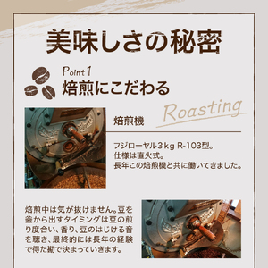 【 6ヶ月定期便 】 ダブル焙煎 コーヒー セット 3種 計 540g ( 1袋 180g ) /月 〔 豆タイプ 〕