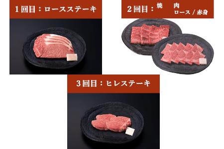 【定期便】米沢牛 ステーキ・焼肉コース【冷蔵】 牛肉 和牛 ブランド牛 [030-A024]