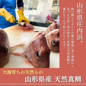 山形県産天然真鯛 昆布〆 3パック(80g×3)　 (有)出羽鮮魚