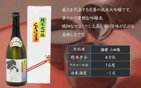 【令和8年3月以降発送】亀の井 純米大吟醸 くどき上手 720ml　山形県酒類卸株式会社　K-734