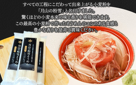 月山の粉雪そうめん　90g×2束×10袋