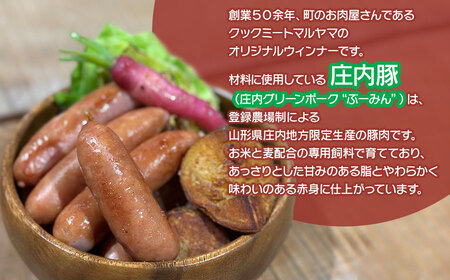 庄内グリーンポーク“ぶーみん”のオリジナルウィンナー　260g（10本入）× 8P　【市制施行20周年記念返礼品】　クックミートマルヤマ　　K-754