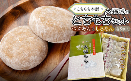 とちもち本舗　大福城のとちもちセット（とちもち、白餡とちもち　各5個）[K-720]