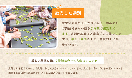 【令和7年産先行予約】だだちゃ豆(早生甘露)　1.5kg(500g×3袋) 　だだちゃ喜左衛門　枝豆