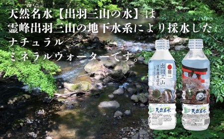A03-701　天然名水【出羽三山の水】ペットボトル500ｍｌ×24本　 ペットボトル2L×6本
