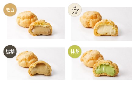 季節のシュークリーム10個(2種×各5個) とロールケーキセット K-636