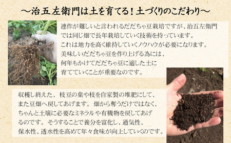 【令和8年産先行予約】 山形セレクション認定!15代目「治五左衛門」の新鮮だだちゃ豆 (早生だだちゃ豆) 1.35kg (450g×3袋) 8月上旬