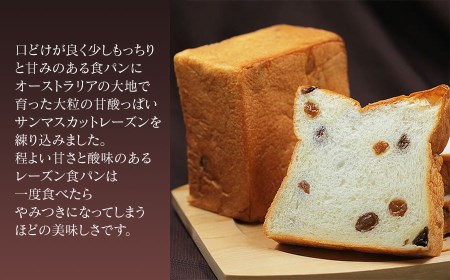 高級食パン 許してちょんまげプレーン・レーズンセット 各1本【清川屋】