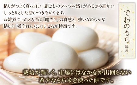 山形県 庄内産 まるもち 約2kg（約500g×4袋）【令和6年産 でわのもち使用】　サンエイファーム