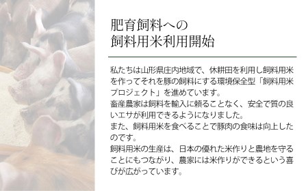 日本の米育ち三元豚　ロースステーキギフト（6枚入り）藻塩付き JOH-S06