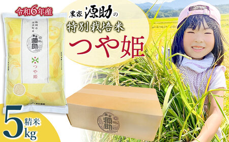 令和6年産　農家源助の特別栽培米 【つや姫】 精米 5kg