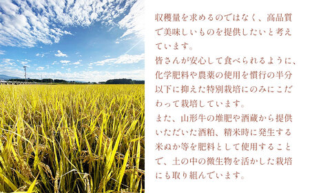 令和5年産 【つや姫】農家源助の特別栽培米 精米済 10kg（5kg×2袋） 