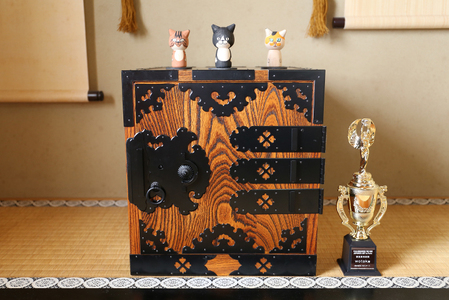 SD0096　ねこけし3種セット（シロクロネコ、キジトラ、三毛猫）各1個